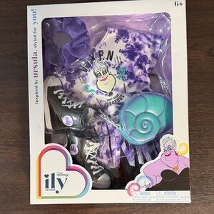 Disney Villain Ursula Doll Outfit with Purple and Black